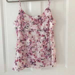 White House Black Market sleeveless floral top